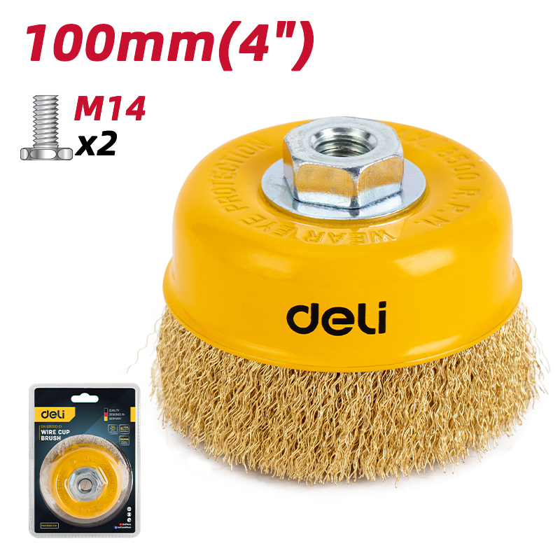 Wire cup brush 100 mm