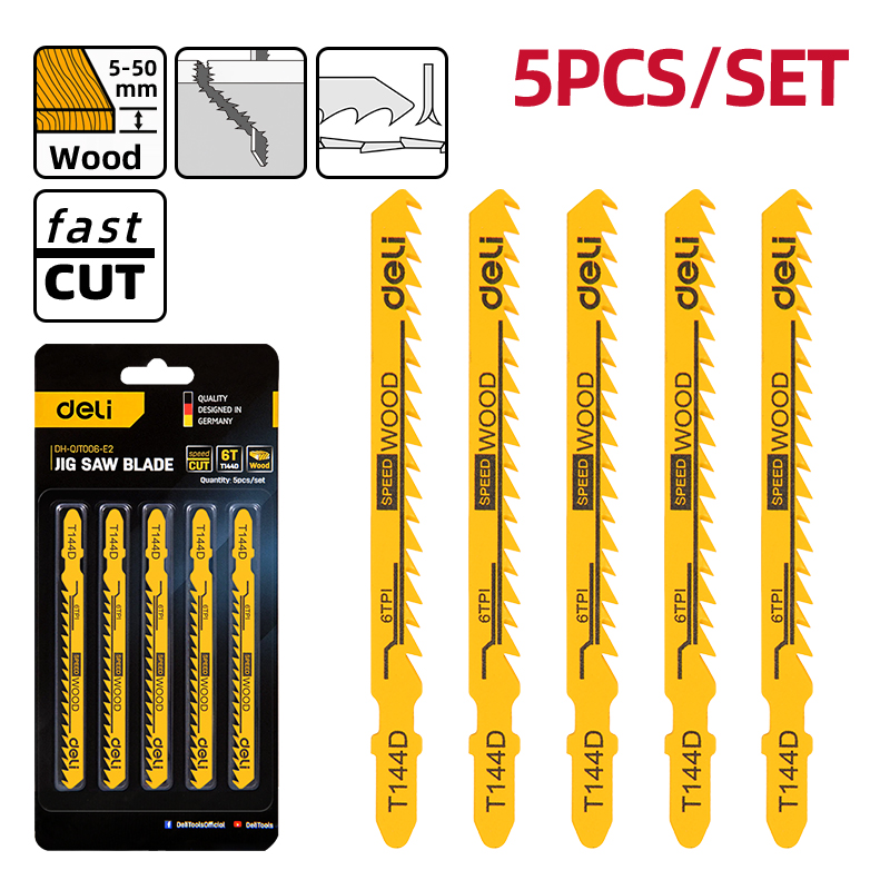 Jig saw blade T144D 5 pcs