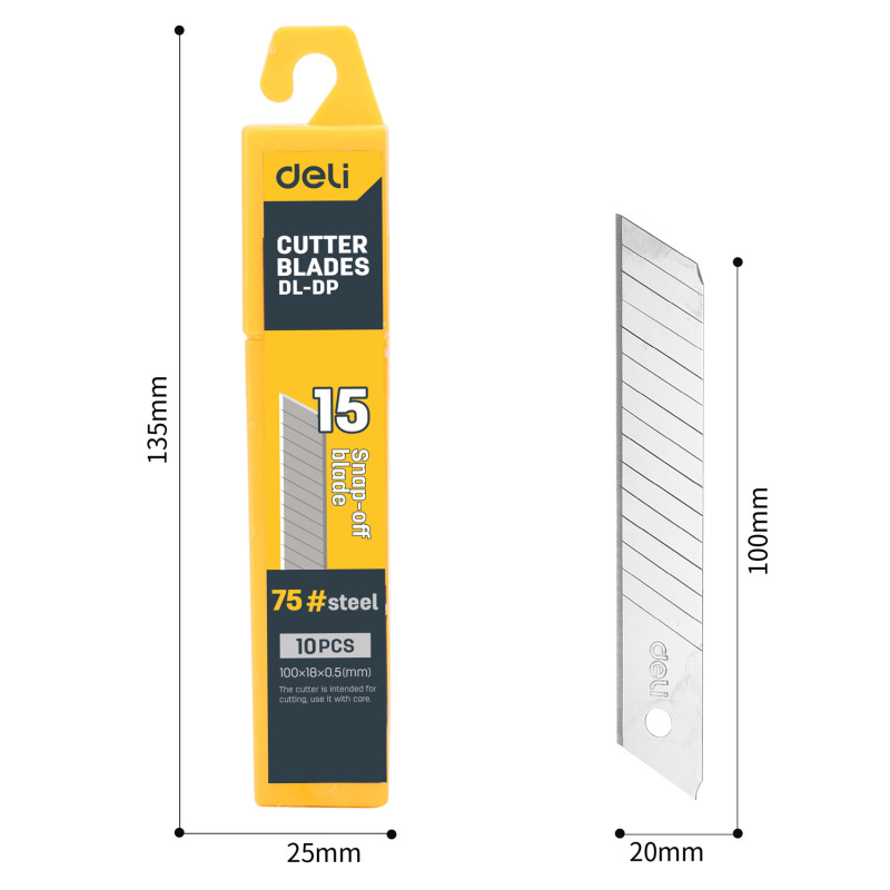 Knife blades set 18 mm