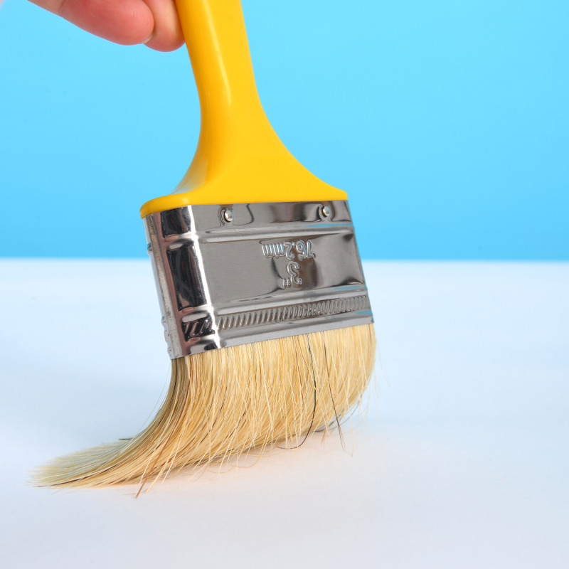 Plastic handle paint brush 75 mm