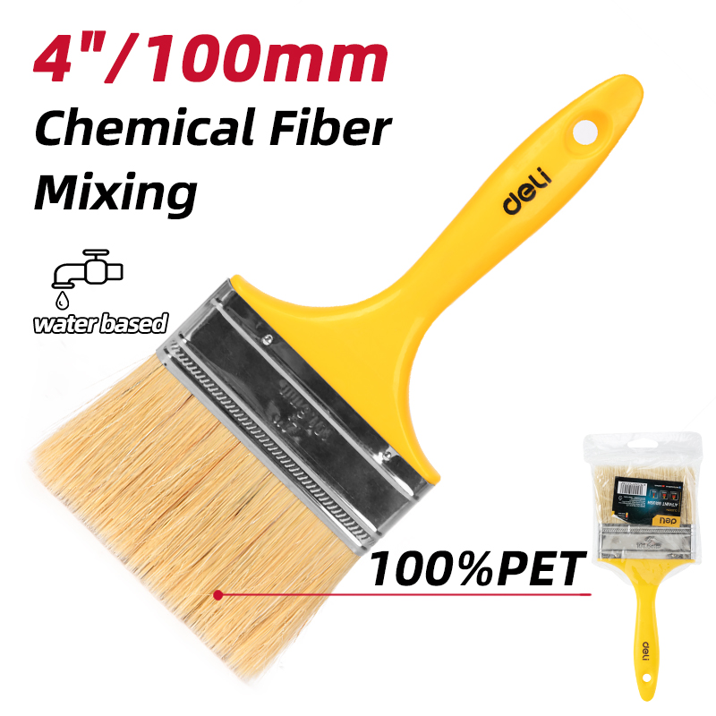 Plastic handle paint brush 100 mm