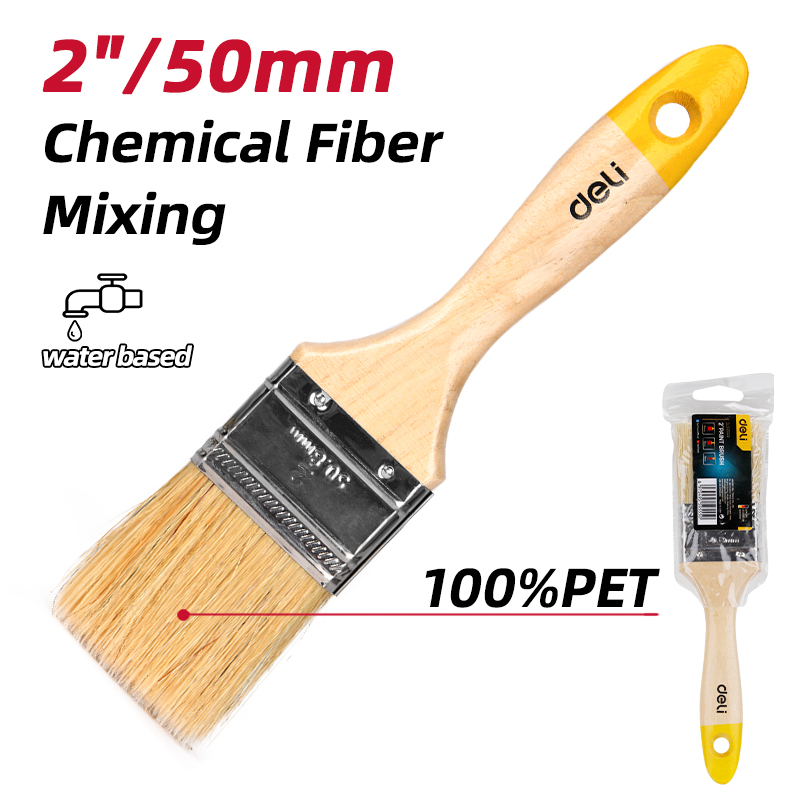 Wooden handle paint brush 50 mm