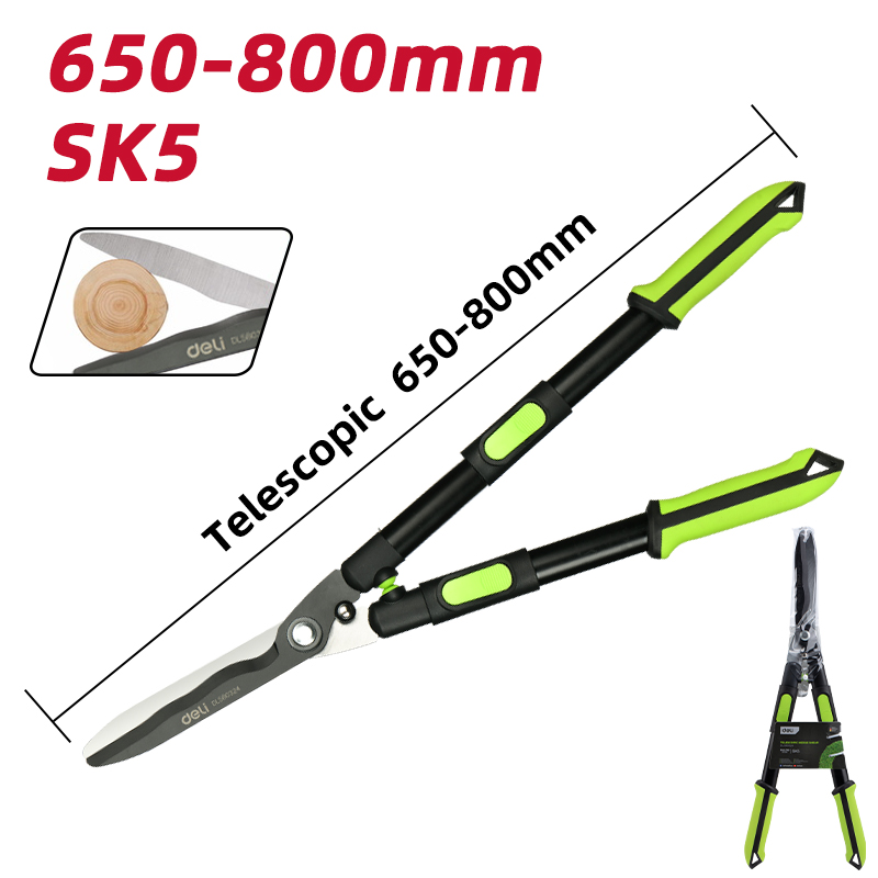 Telescopic hedge shear 650–800 mm