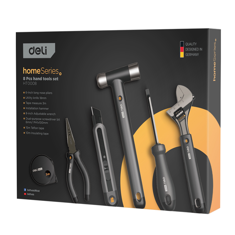 Home Series Hand Tool Kit 8 pcs