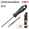 Screwdriver SL6/PH2×100mm